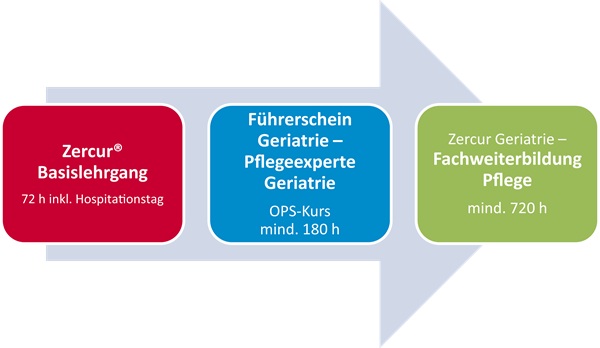 Schaubild Fachweiterbildung Pflege
